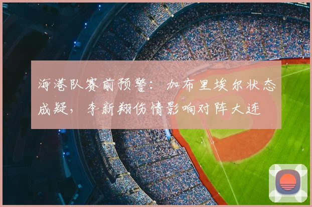 海港队赛前预警：加布里埃尔状态成疑，李新翔伤情影响对阵大连